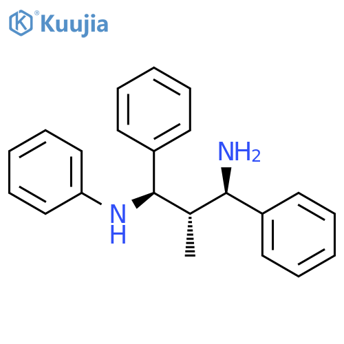 1,3-PROPANEDIAMINE, 2-METHYL-N,1,3-TRIPHENYL-, (1R*,2S*,3R*)- structure