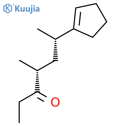 3-HEPTANONE, 6-(1-CYCLOPENTEN-1-YL)-4-METHYL-, (R*,S*)- structure