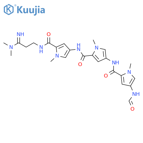 1H-Pyrrole-2-carboxamide,N-[5-[[[3-(dimethylamino)-3-iminopropyl]amino]carbonyl]-1-methyl-1H-pyrrol-3-yl]-4-[[[4-(formylamino)-1-methyl-1H-pyrrol-2-yl]carbonyl]amino]-1-methyl- structure