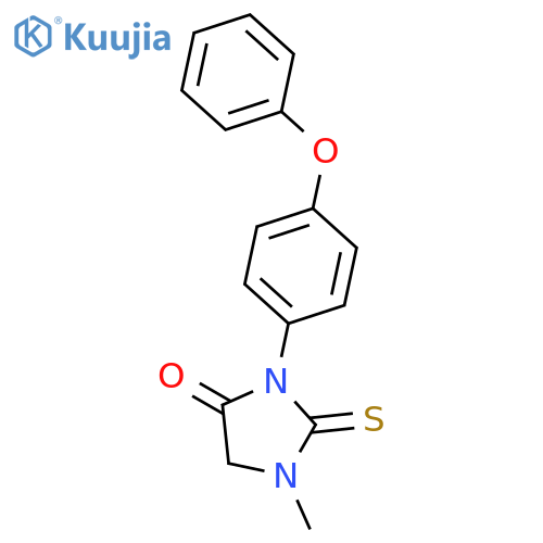 1-Methyl-3-(4-phenoxyphenyl)-2-thioxoimidazolidin-4-one structure