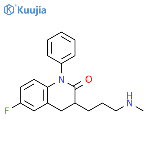2(1H)-Quinolinone,6-fluoro-3,4-dihydro-3-[3-(methylamino)propyl]-1-phenyl- structure