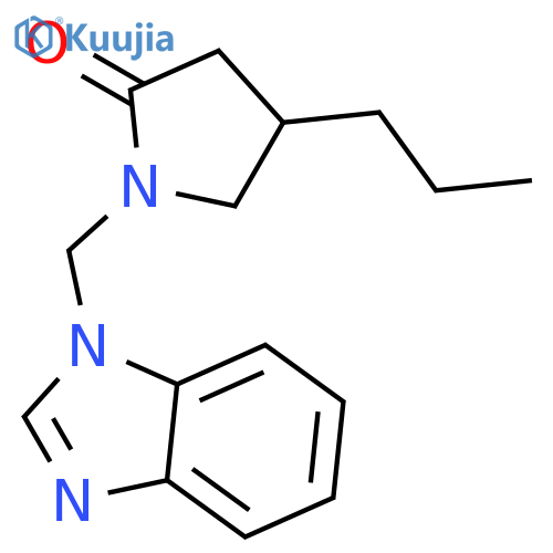 2-Pyrrolidinone, 1-(1H-benzimidazol-1-ylmethyl)-4-propyl- structure