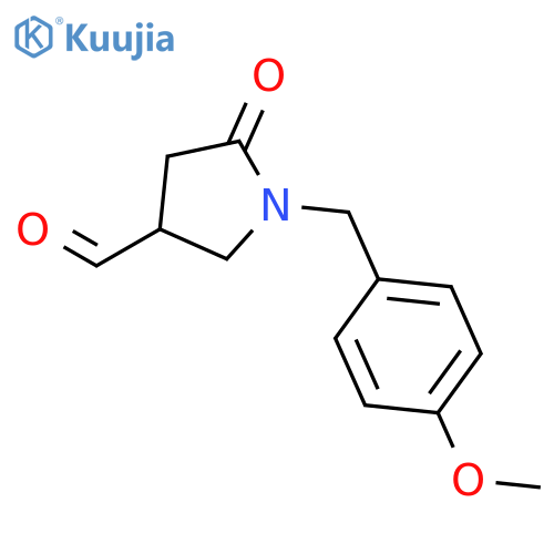 3-PYRROLIDINECARBOXALDEHYDE, 1-[(4-METHOXYPHENYL)METHYL]-5-OXO- structure