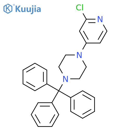 PIPERAZINE, 1-(2-CHLORO-4-PYRIDINYL)-4-(TRIPHENYLMETHYL)- structure