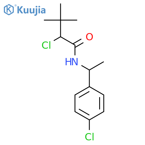 Butanamide, 2-chloro-N-[1-(4-chlorophenyl)ethyl]-3,3-dimethyl- structure