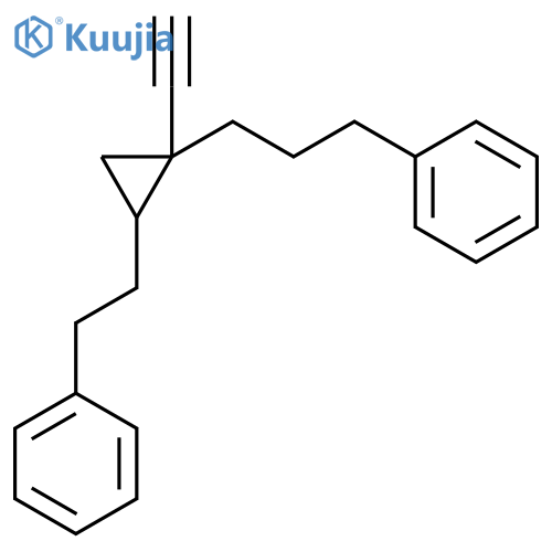 BENZENE, [3-[1-ETHYNYL-2-(2-PHENYLETHYL)CYCLOPROPYL]PROPYL]- structure