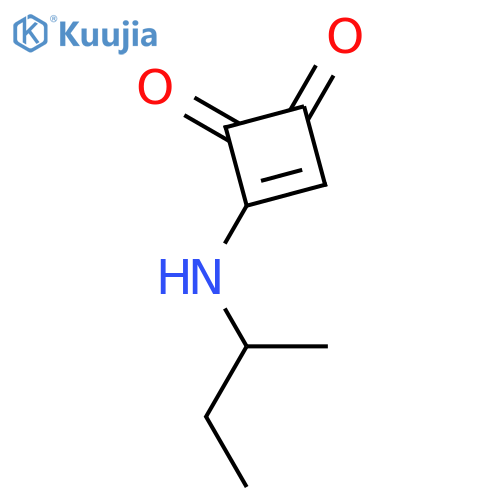 3-CYCLOBUTENE-1,2-DIONE, 3-[(1-METHYLPROPYL)AMINO]- structure