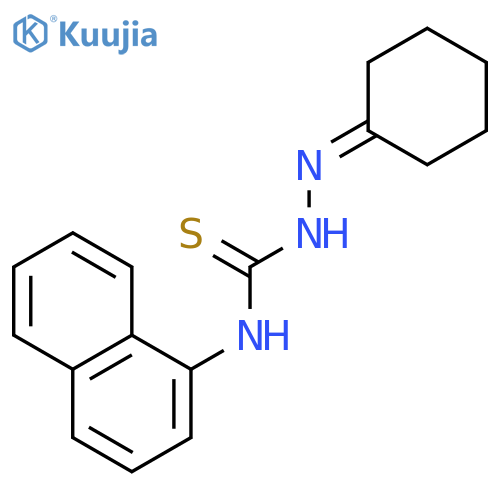 HYDRAZINECARBOTHIOAMIDE, 2-CYCLOHEXYLIDENE-N-1-NAPHTHALENYL- structure