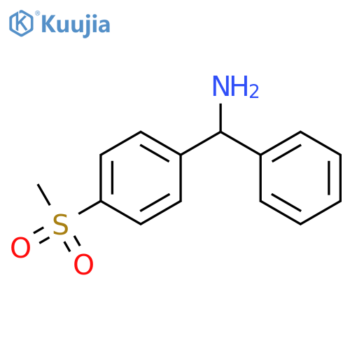 α-(4-methylsulfonylphenyl)benzylamine structure