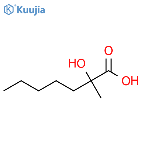 2-hydroxy-2-methylheptanoic acid structure