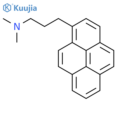 1-PYRENEPROPANAMINE, N,N-DIMETHYL- structure
