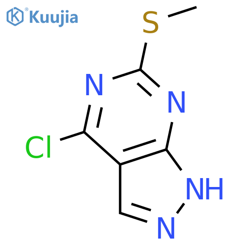 4-Chloro-6-(methylthio)-1H-pyrazolo[3,4-d]pyrimidine structure