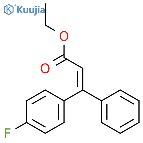 ethyl (2E)-3-(4-fluorophenyl)-3-phenylprop-2-enoate structure