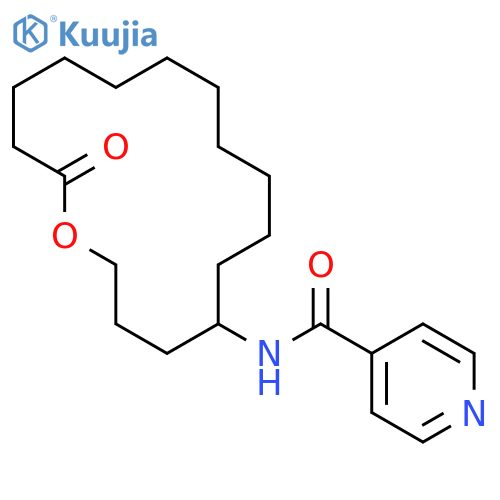 4-PYRIDINECARBOXAMIDE, N-(16-OXOOXACYCLOHEXADEC-5-YL)- structure