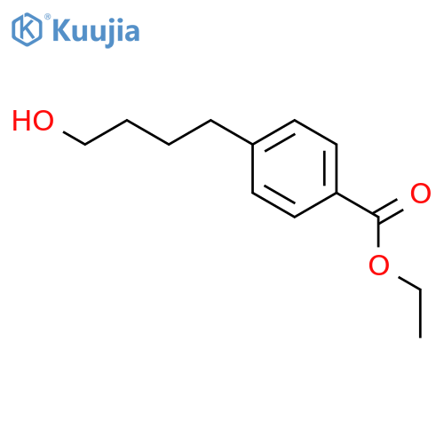 Ethyl 4-(4-hydroxybutyl)benzoate structure