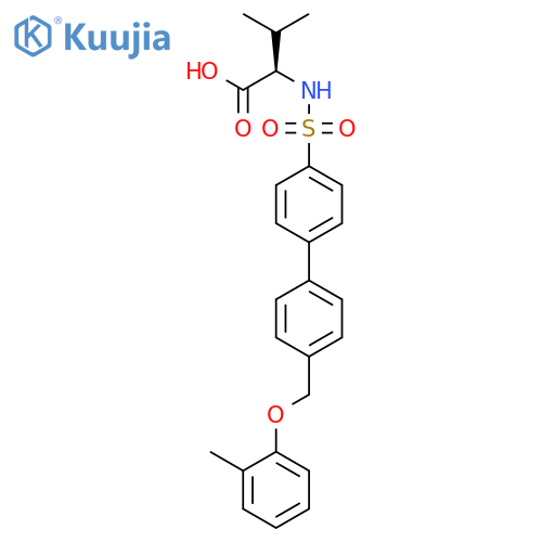 D-VALINE, N-[[4'-[(2-METHYLPHENOXY)METHYL][1,1'-BIPHENYL]-4-YL]SULFONYL]- structure