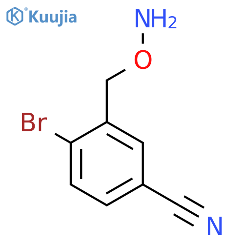 3-(aminooxy)methyl-4-bromobenzonitrile structure