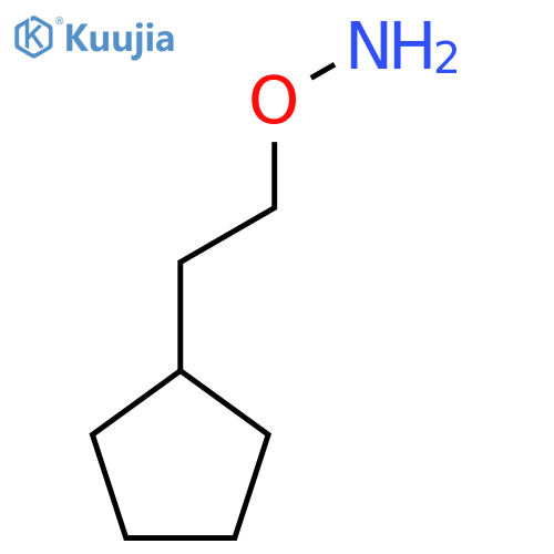 O-(2-cyclopentylethyl)hydroxylamine structure