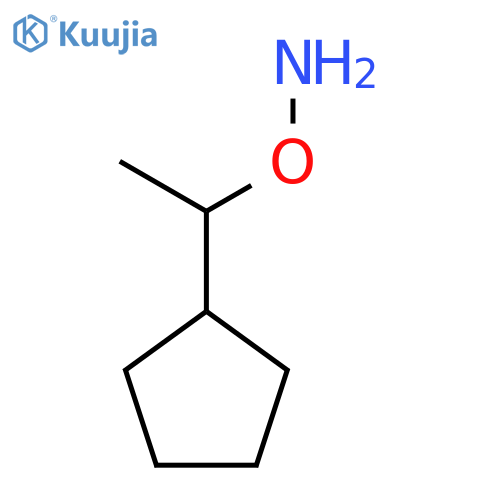 O-(1-cyclopentylethyl)hydroxylamine structure