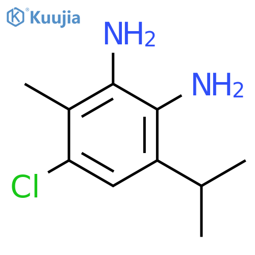 1,2-Benzenediamine,4-chloro-3-methyl-6-(1-methylethyl)- structure