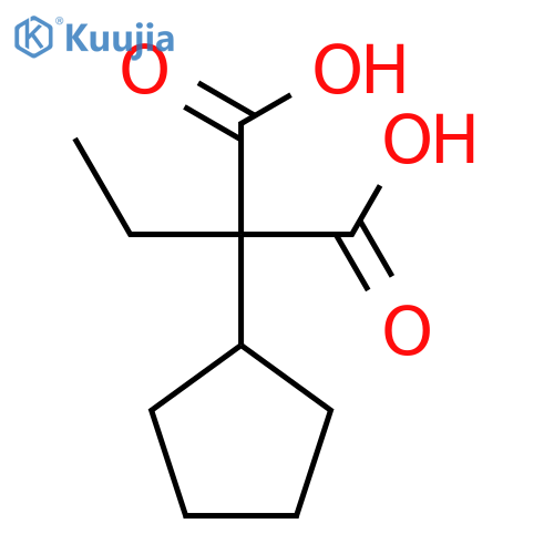 2-Cyclopentyl-2-ethylpropanedioic acid structure