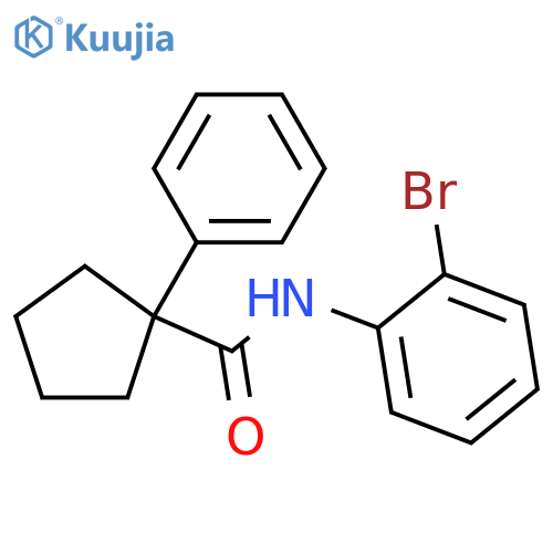 N-(2-bromophenyl)-1-phenylcyclopentane-1-carboxamide structure