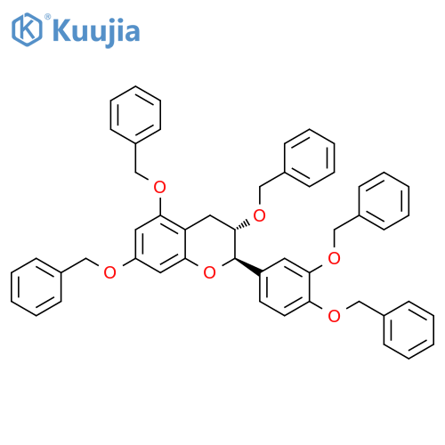 (+)-3',4',3,5,7-Penta-O-benzylcatechin structure