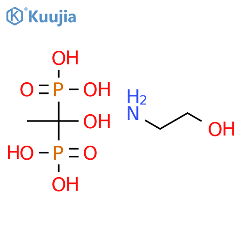 (1-hydroxyethylidene)bisphosphonic acid, compound with 2-aminoethanol (1:1) structure
