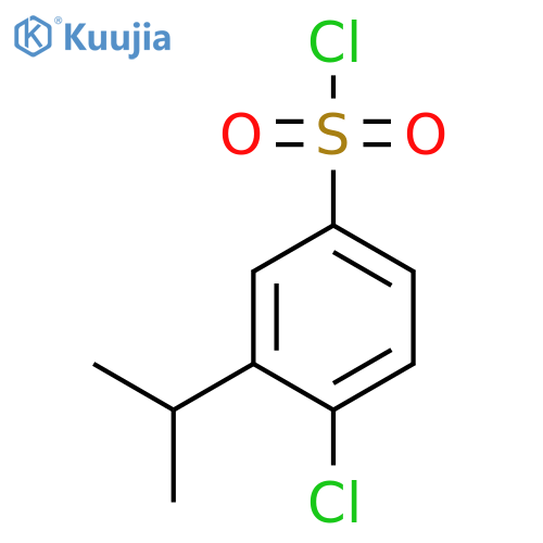 4-chloro-3-(propan-2-yl)benzene-1-sulfonyl chloride structure