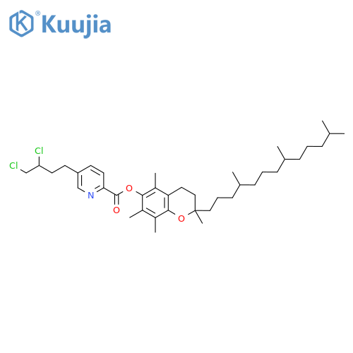 DL-alpha-Tocopheryl 5-(3,4-dichlorobutyl)picolinate structure