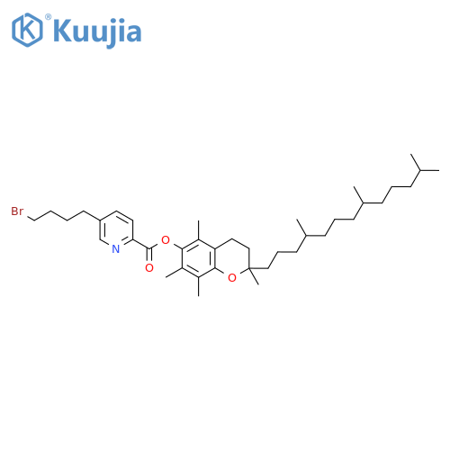 DL-alpha-Tocopheryl 5-(4-bromobutyl)picolinate structure