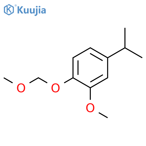 Benzene, 2-methoxy-1-(methoxymethoxy)-4-(1-methylethyl)- structure