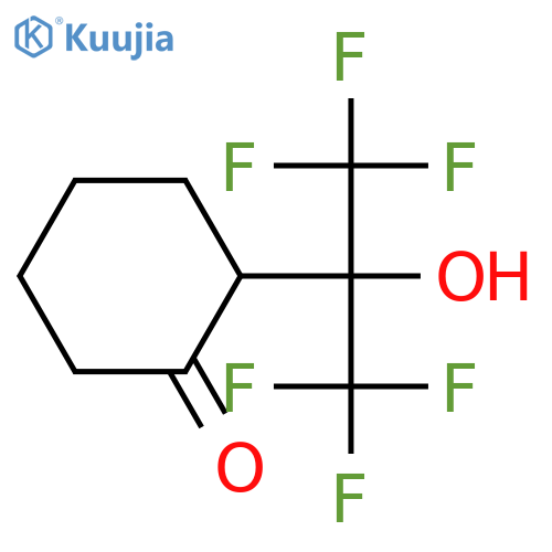 CYCLOHEXANONE, 2-[2,2,2-TRIFLUORO-1-HYDROXY-1-(TRIFLUOROMETHYL)ETHYL]- structure