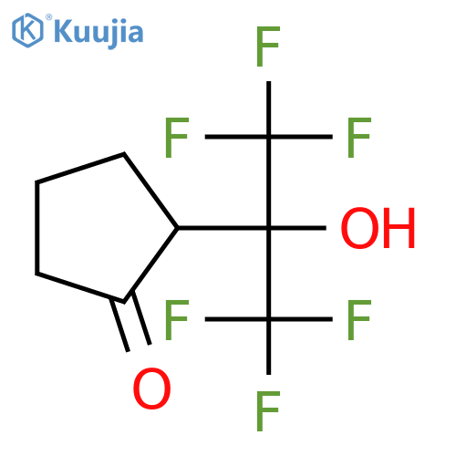 CYCLOPENTANONE, 2-[2,2,2-TRIFLUORO-1-HYDROXY-1-(TRIFLUOROMETHYL)ETHYL]- structure