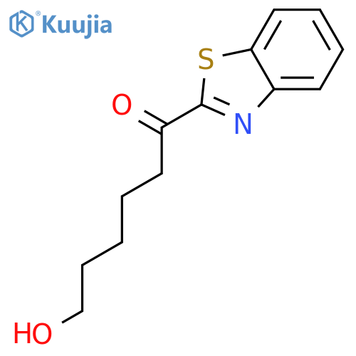 1-Hexanone, 1-(2-benzothiazolyl)-6-hydroxy- structure