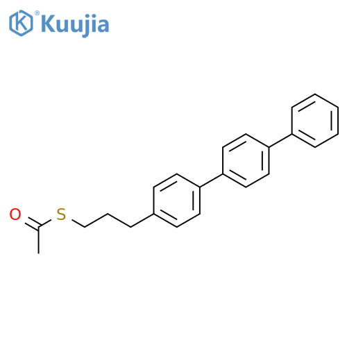 Ethanethioic acid, S-(3-[1,1':4',1''-terphenyl]-4-ylpropyl) ester structure