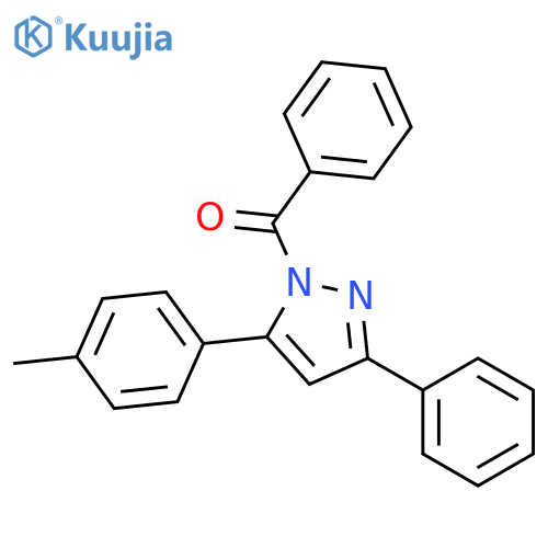 1H-PYRAZOLE, 1-BENZOYL-5-(4-METHYLPHENYL)-3-PHENYL- structure