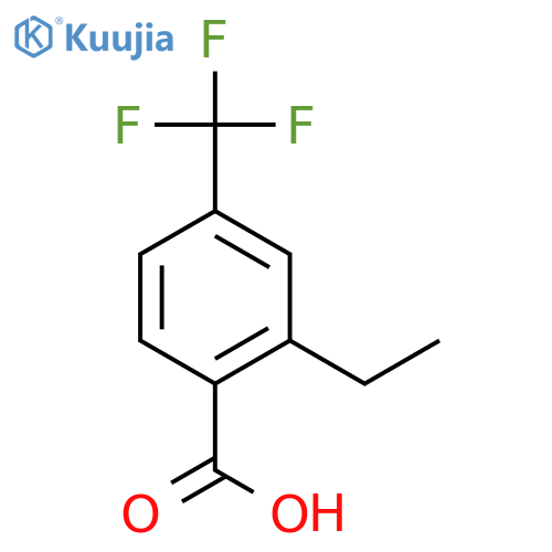 2-ethyl-4-(trifluoromethyl)benzoic acid structure