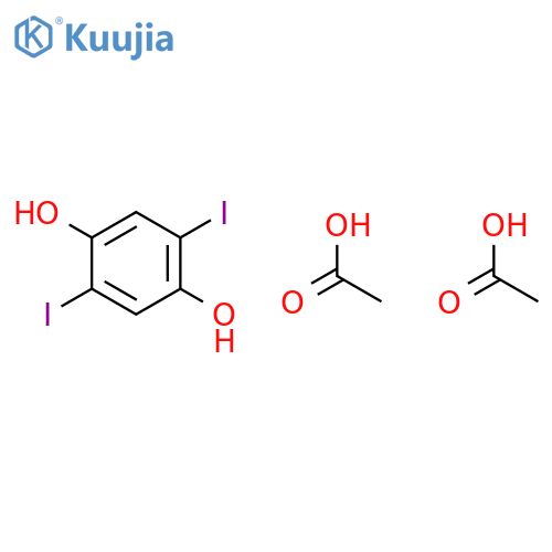 1,4-Benzenediol, 2,5-diiodo-, diacetate structure