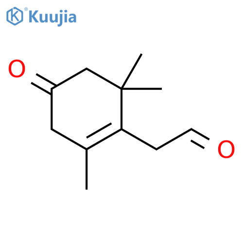 1-Cyclohexene-1-acetaldehyde, 2,6,6-trimethyl-4-oxo- structure