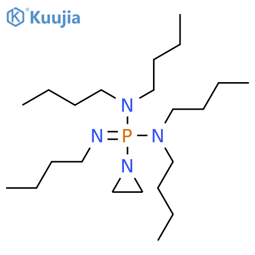 Phosphonimidic diamide, P-1-aziridinyl-N,N,N',N',N''-pentabutyl- structure