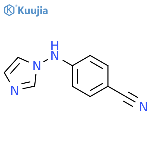 4-(1H-imidazol-1-yl)aminobenzonitrile structure