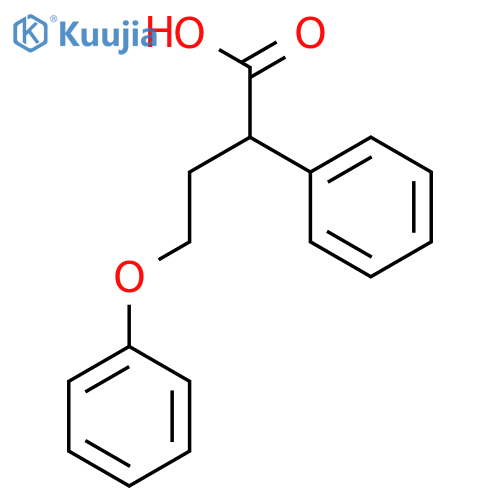 Benzeneacetic acid, a-(2-phenoxyethyl)- structure