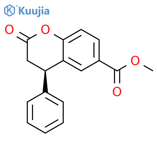 (4R)-6-Methoxycarbonyl-4-phenyl-3,4-dihydrocoumarin structure