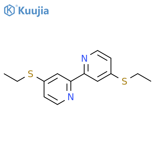 2,2'-BIPYRIDINE, 4,4'-BIS(ETHYLTHIO)- structure