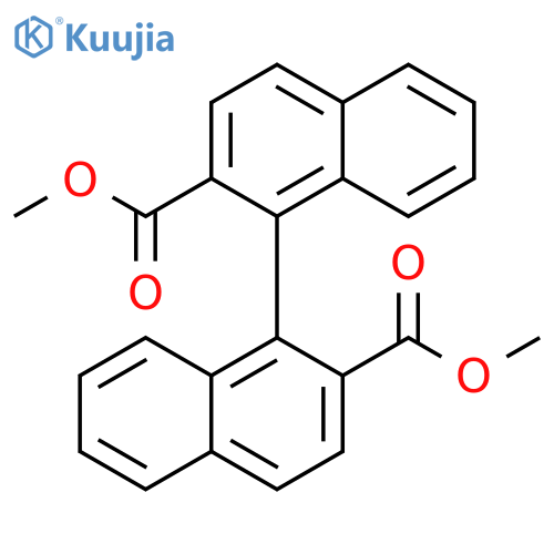 Methyl 1-(2-methoxycarbonylnaphthalen-1-yl)naphthalene-2-carboxylate structure