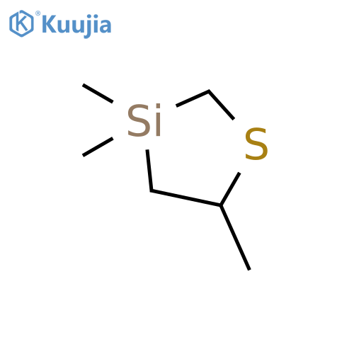 1-Thia-3-silacyclopentane, 3,3,5-trimethyl- structure