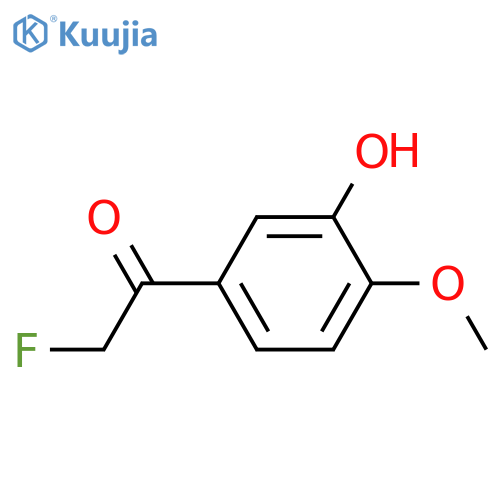 Ethanone,2-fluoro-1-(3-hydroxy-4-methoxyphenyl)- structure