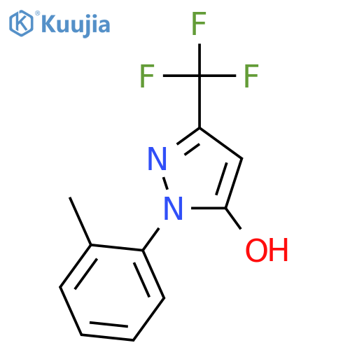1H-PYRAZOL-5-OL, 1-(2-METHYLPHENYL)-3-(TRIFLUOROMETHYL)- structure