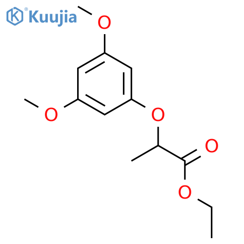 Propanoic acid, 2-(3,5-dimethoxyphenoxy)-, ethyl ester structure